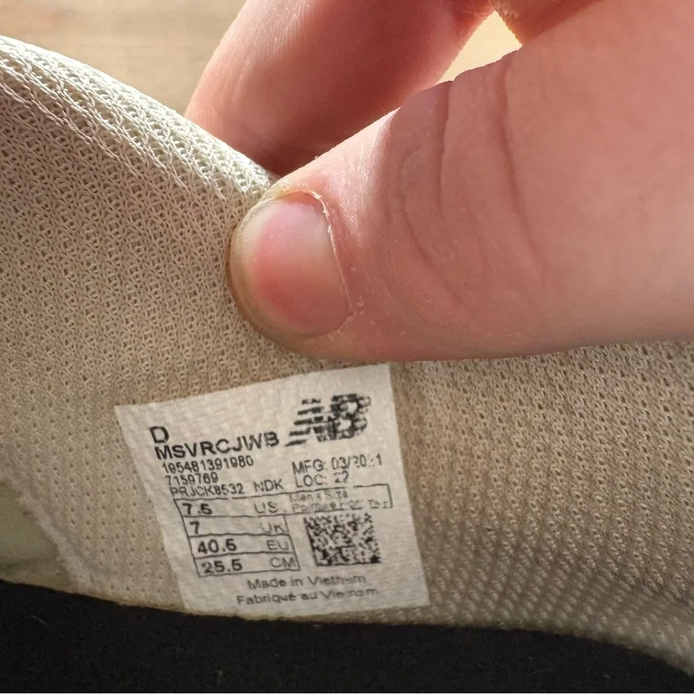 new balance vision racer men size 7.5 shoe multicolor chunky jaden smith sneaker - Picture 8 of 9